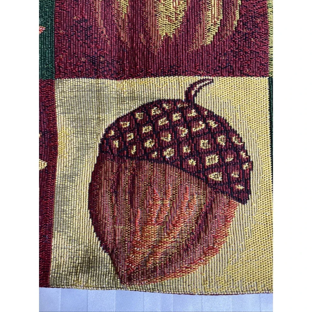 Long Table Runner Thanksgiving Pumpkin Sunflower Tapestry 72